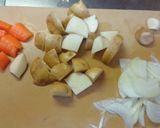 トマトソースのラム肉じゃが作り方1写真