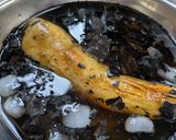焼き茄子の皮剥いて冷やし蕎麦に載せた作り方2写真