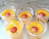 桃の缶詰でソーダゼリー作り方5写真