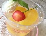 桃の缶詰でソーダゼリー作り方7写真