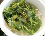 菜花とベーコン卵の春色ソテー♬作り方1写真