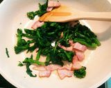 菜花とベーコン卵の春色ソテー♬作り方8写真
