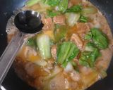 簡単昼食 チンゲン菜と油揚げの卵とじ丼作り方6写真