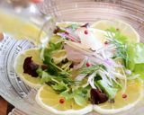 伊豆産　ニューサマーオレンジと鯛のサラダ作り方6写真