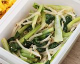 作り置きおかず　小松菜のしらす炒め作り方4写真