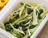 作り置きおかず　小松菜のしらす炒め作り方4写真