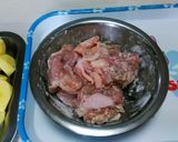 鶏もも肉とジャガイモの黒酢甘辛あえ☆作り方4写真