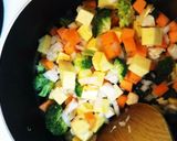 1歳☆ゴロ②さつまいもと鶏ささみのカレー作り方5写真