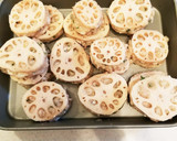 蓮根の挟み焼き☆大葉風味☆作り方4写真