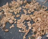 余ったひき肉で！簡単パラパラチャーハン作り方1写真