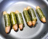 お弁当！シャウエッセン☆チーズ海苔巻き作り方2写真