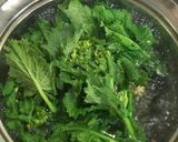 菜の花ジェノベーゼのパスタ作り方1写真