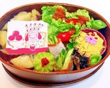 唐揚げ甘酢あん ハム巻き 紅茶ラベル弁当作り方4写真