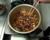 山菜おこわ作り方2写真