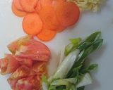あたた生だししょうゆで鶏団子のトマト炒め作り方1写真