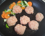 あたた生だししょうゆで鶏団子のトマト炒め作り方3写真