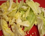 春キャベツの肉みそ和え作り方1写真