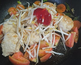 あたた生だししょうゆで鶏団子のトマト炒め作り方5写真