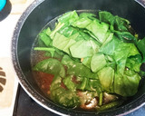 にんじんとほうれん草の卵スープ作り方4写真