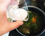 にんじんとほうれん草の卵スープ作り方5写真