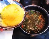 にんじんとほうれん草の卵スープ作り方6写真