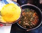 にんじんとほうれん草の卵スープ作り方6写真