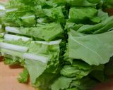 簡単 なめこと山東菜のお味噌汁❃朝食にも作り方1写真