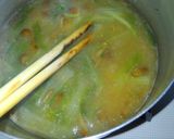 簡単 なめこと山東菜のお味噌汁❃朝食にも作り方5写真