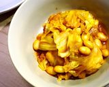 春キャベツと大豆のケチャップ煮作り方5写真