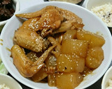 簡単！激うま❗手羽先とじゃが芋のうま煮作り方6写真