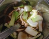 昼食に　チンゲン菜とかにかまの天津飯風丼作り方5写真