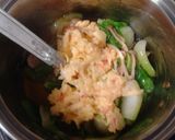 昼食に　チンゲン菜とかにかまの天津飯風丼作り方7写真