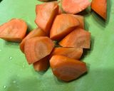 *冷凍里芋とイカで*作り方1写真