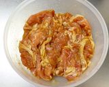 水菜deサラダ★特製だれ豚焼肉のせ作り方1写真