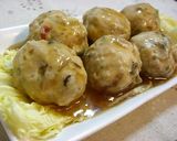 レンジで簡単♫中華風鶏団子のあんかけ♡作り方6写真