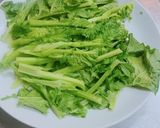 レンジで簡単！菜花の塩昆布和え作り方2写真