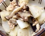薄切りで時短!簡単★大根のそぼろ塩麹煮作り方5写真