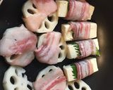 レンコンと豆腐の豚バラ巻き★甘酢あん作り方3写真
