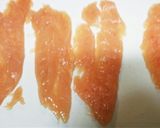 レンジで簡単♪トリササミの梅しそ巻き作り方2写真