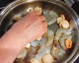 エビとホタテの酒蒸し作り方2写真
