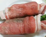 自家製ステーキソースで豚肉でアスパラ巻き作り方2写真