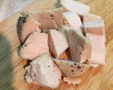 ☆鶏ハムのネギ塩丼☆作り方1写真