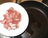 豚肉キムチ♪簡単豚キムチもやし水菜作り方3写真