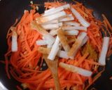 簡単おつまみ　人参と竹輪のカレーきんぴら作り方4写真