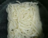 うどんdeカルボナーラ作り方2写真