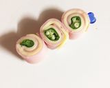 レンジで簡単＊おくらのハムチーズ巻き作り方5写真