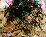 バター和風ダシ❤️シーチキンしらす焼そば作り方4写真