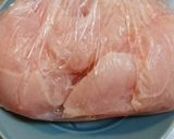 【減量中】胸肉のごま油ドレッシングがけ作り方1写真