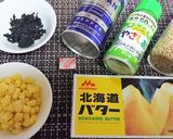 ワカメとコーンのバターコンソメスープ♪作り方1写真