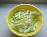 簡単☆長ネギとしいたけの炒め物作り方1写真